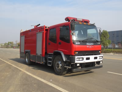 江特牌JDF5170GXFPM70型泡沫消防车（庆铃240马力4.75立方水，1.814立方泡沫）